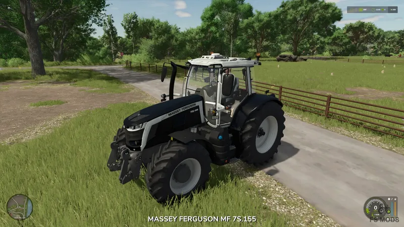 Трактор Massey Ferguson 7S Black Edition v1.0