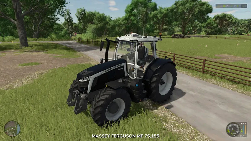 Трактор Massey Ferguson 7S Black Edition v1.0