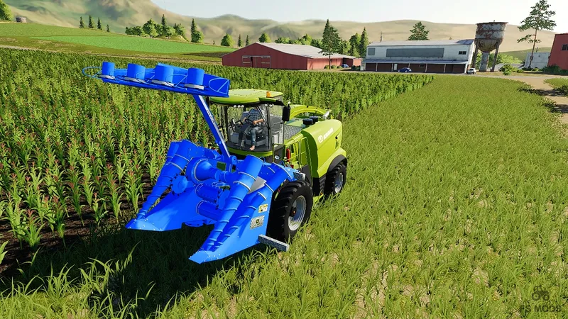 Комбайн Krone Big X 1180 & Sugarcane Header v 1.0