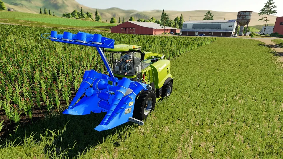 Комбайн Krone Big X 1180 & Sugarcane Header v 1.0