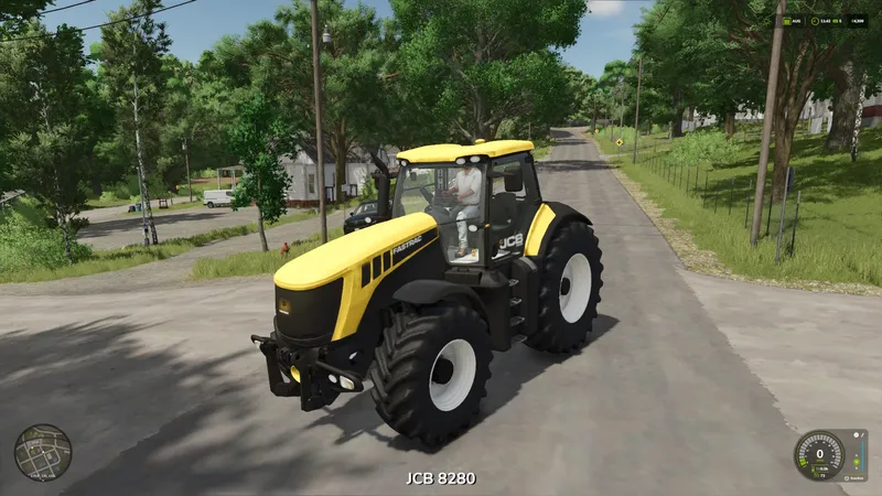 Трактор JCB Fastrac 8000 v1.0 by farm mods tv