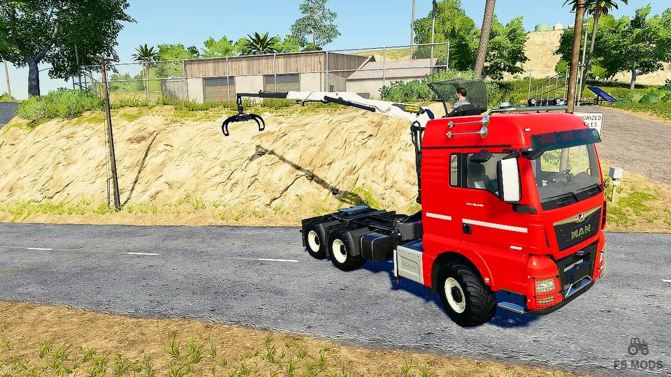 Лесовоз с краном MAN TGX 26.600 v 1.0