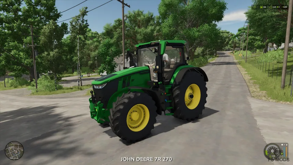 Трактор John Deere 7R с фронтальным погрузчиком V1.0.0.3
