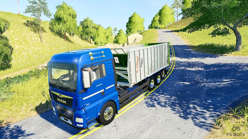 Грузовик MAN TGX Fliegl v 2.0