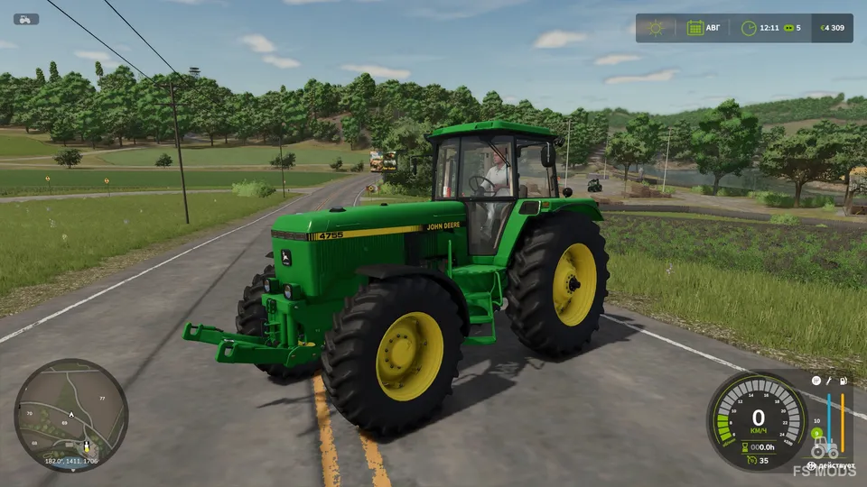 Трактор John Deere 4755 Rust Edition v1.3