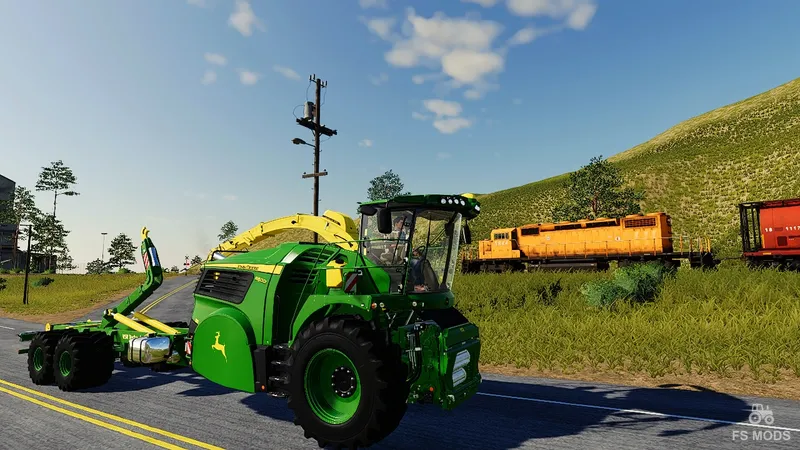 Комбайн John Deere 8000 Container Carrier v 1.0