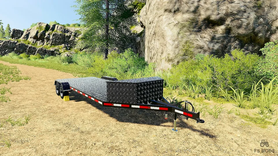 Бортовой прицеп с самосвалом и возможностью лесозаготовки v 1.0