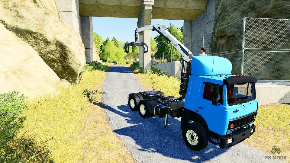 Кран-манипулятор MAZ 6422 v 1.0