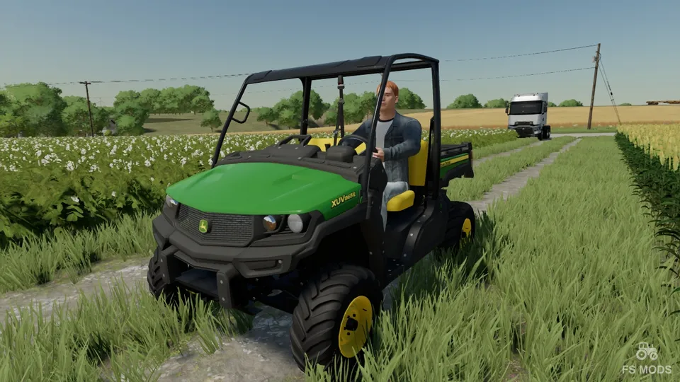 Автомобили John Deere XUV865E и Cargo Cart v 1.0