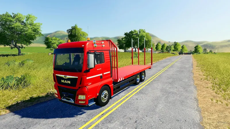 Грузовик MAN TGX Flatbed v 1.0