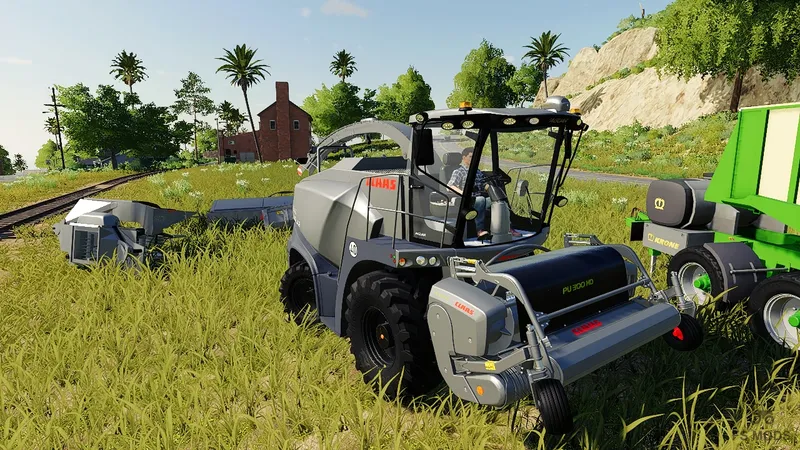 Комбайны Claas Jaguar 800 и Krone Big X Pack v 3.0