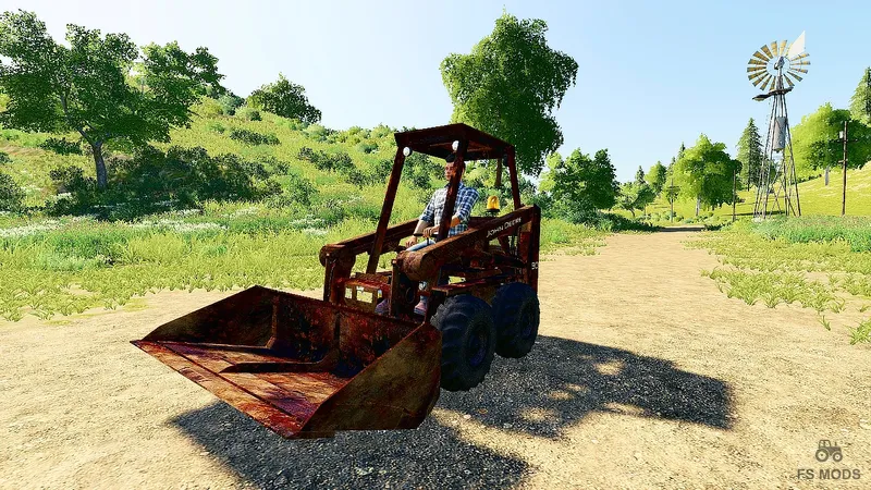 Погрузчик John Deere 90 Rusty Skidsteer v 1.0