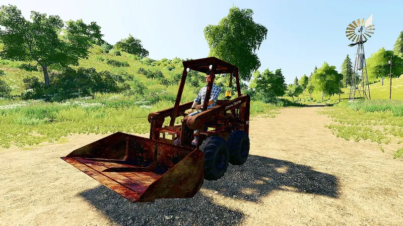 Погрузчик John Deere 90 Rusty Skidsteer v 1.0