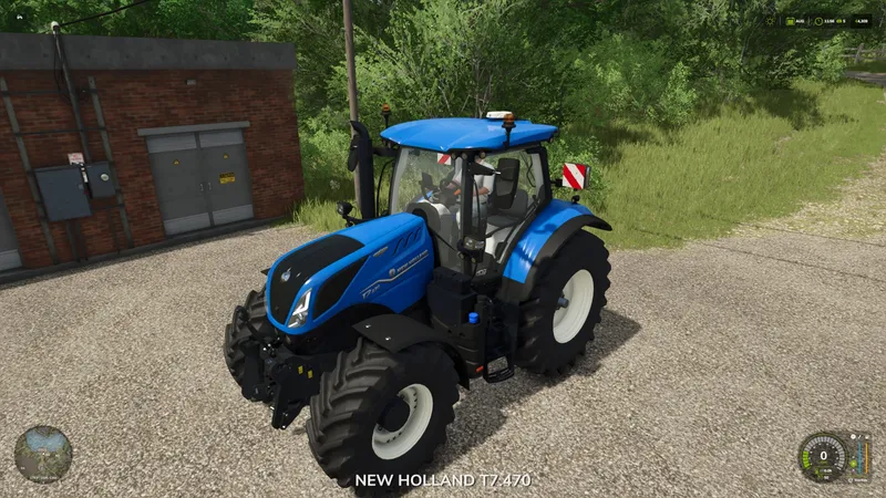 Трактор New Holland T7 с турбиной и клапаном сброса давления V1.0