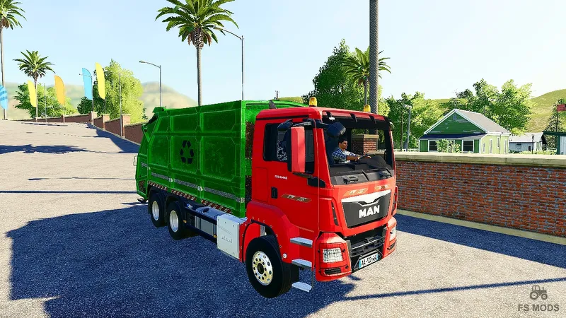 Грузовик MAN Garbage Truck v 1.0