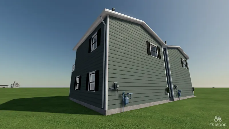 Американский гараж с квартирой v 1.0