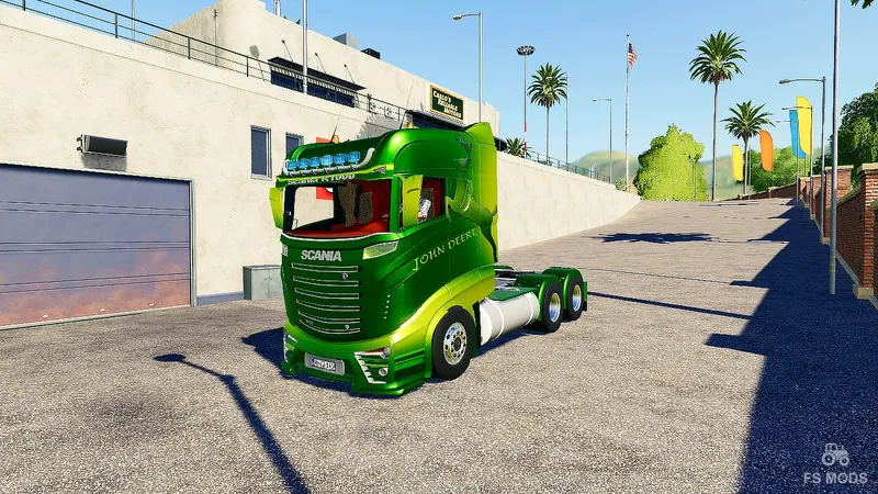 Грузовик Scania R1000 John Deere Edition v 1.0