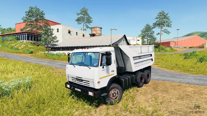 Грузовик КамАЗ 55111 Savok и прицеп v 2.0