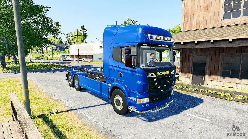 Грузовик Scania R Series Hooklift v 1.2