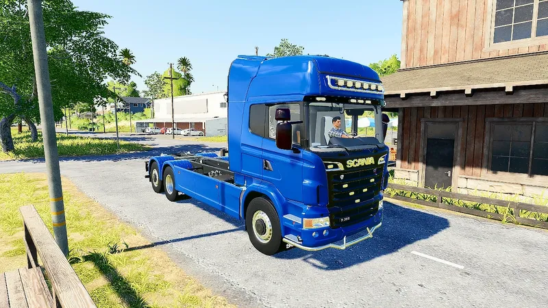Грузовик Scania R Series Hooklift v 1.2