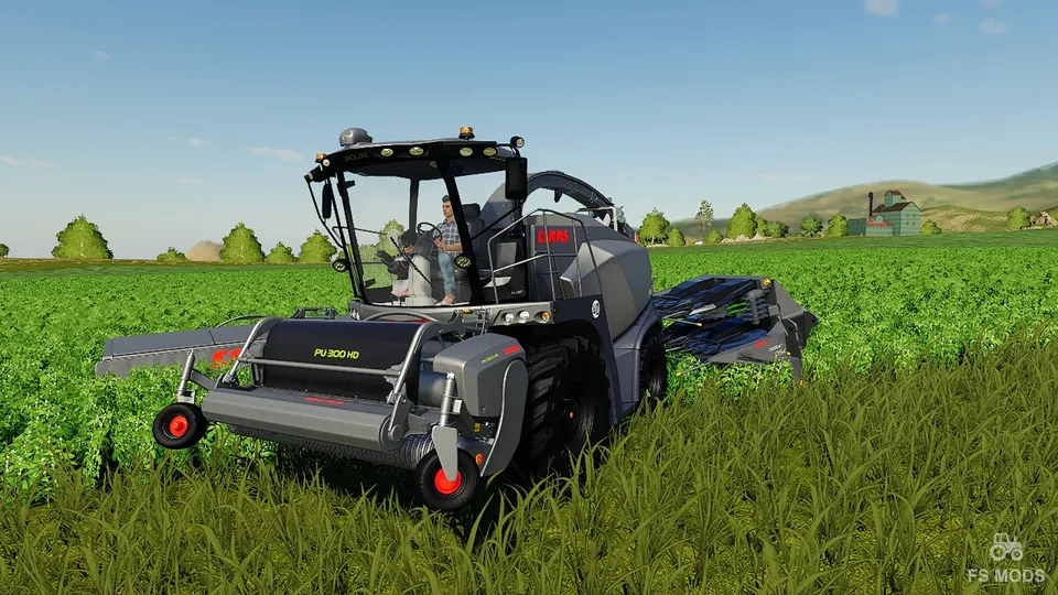 Комбайн Claas Jaguar 800 и Krone Big X Pack v 1.5