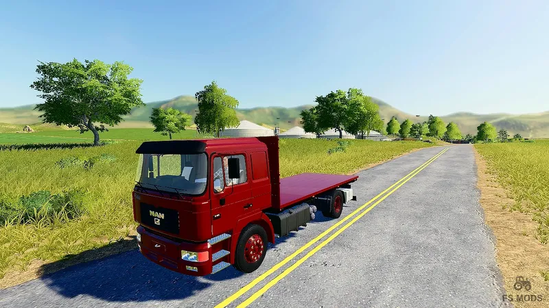 Грузовик MAN F2000 Flatbed Truck v 1.0