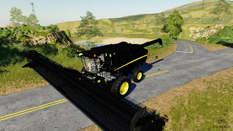 Комбайн John Deere S790 Black v 1.0