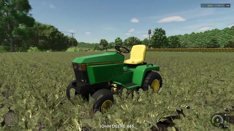 Трактор John Deere 445 и навесное оборудование v1.0