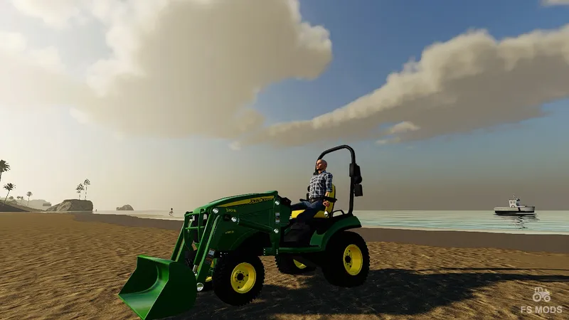 Трактор John Deere 1025R и Косилка v 1.0