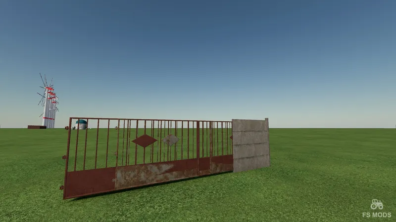Бетонный забор и ворота v 1.0