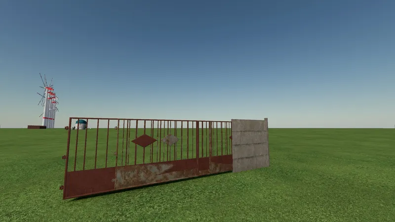Бетонный забор и ворота v 1.0