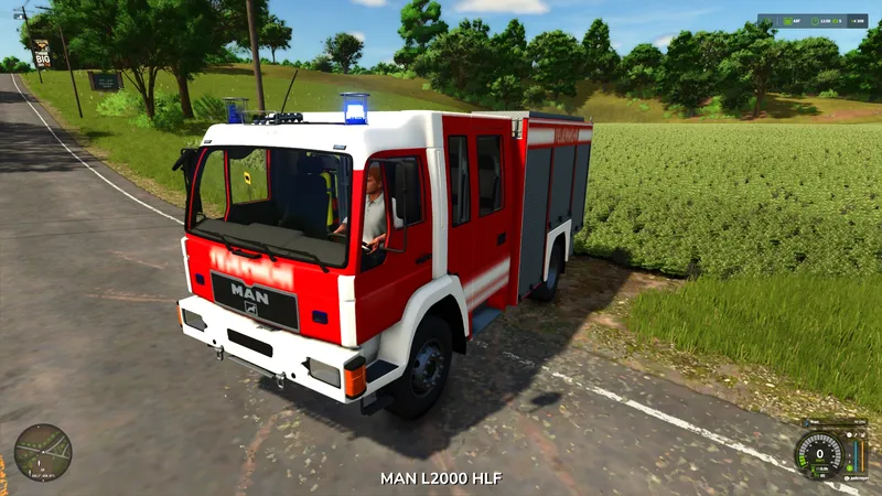 Грузовик MAN L2000 Fire Engine v1.0