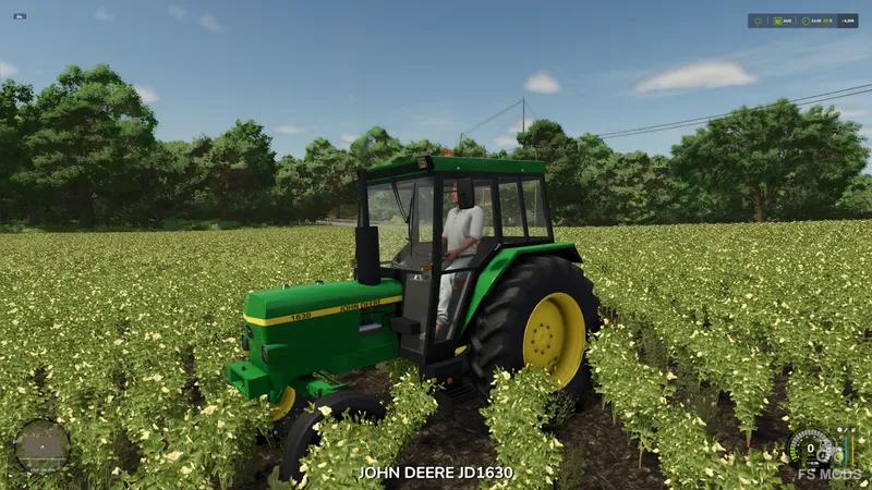 Трактор John Deere 1630 And Tools v1.0