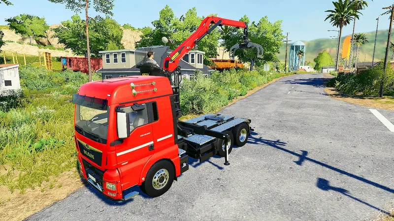 Лесовозы с краном MAN TGX v 1.1