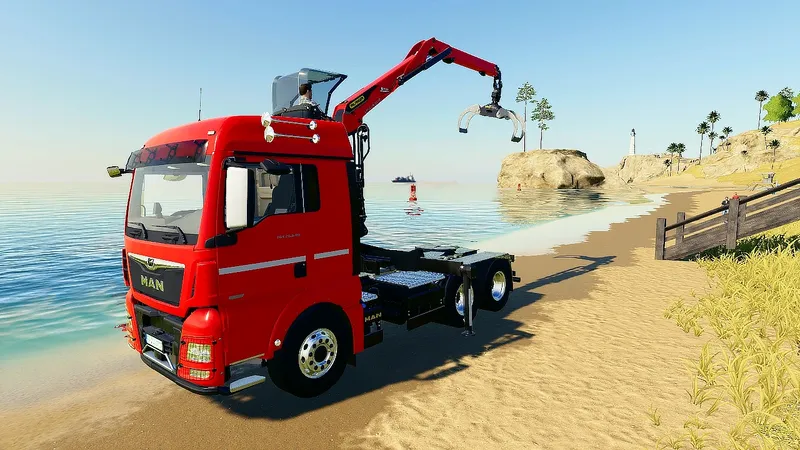 Лесовозы MAN TGX Forest Trucks с краном v 1.1.0.1
