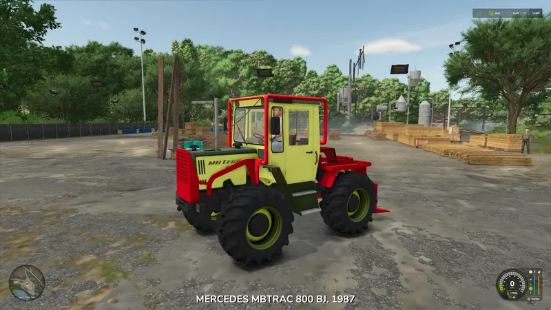 Трактор MBtrac 440 Forst v1.0