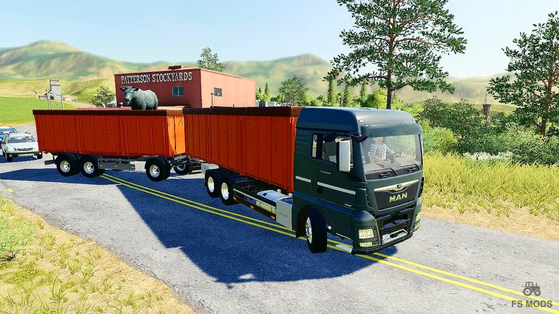 Грузовик MAN Grain Carrier Truck & Trailer v 1.0