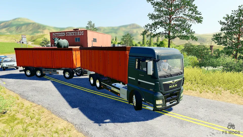 Грузовик MAN Grain Carrier Truck & Trailer v 1.0