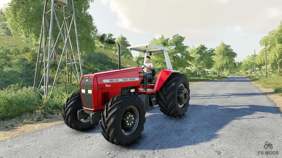 Трактор Massey Ferguson 680 HD v 1.0