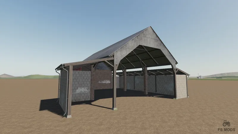 Размещаемый старый кирпичный сарай v 1.0