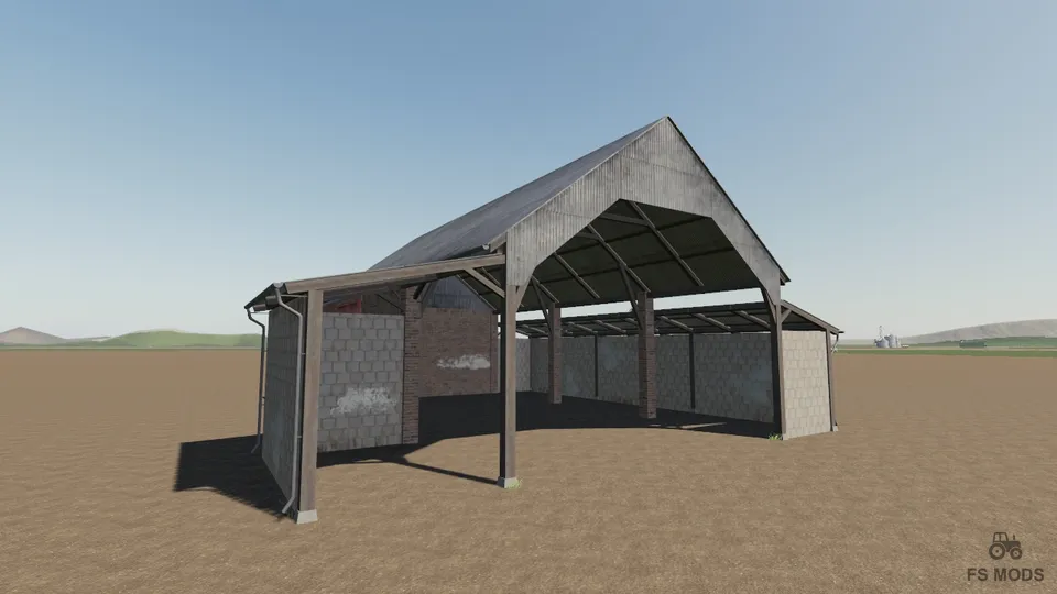 Размещаемый старый кирпичный сарай v 1.0