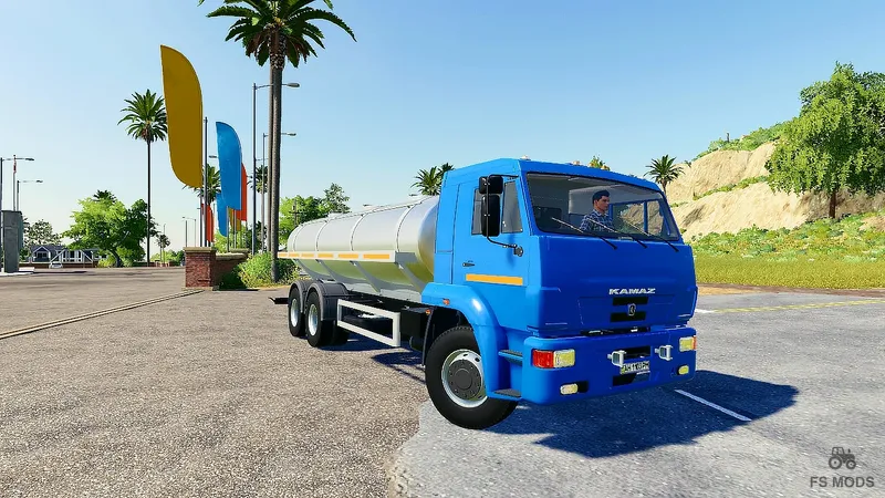 Грузовик КамАЗ 65117 Milk Truck v 1.0