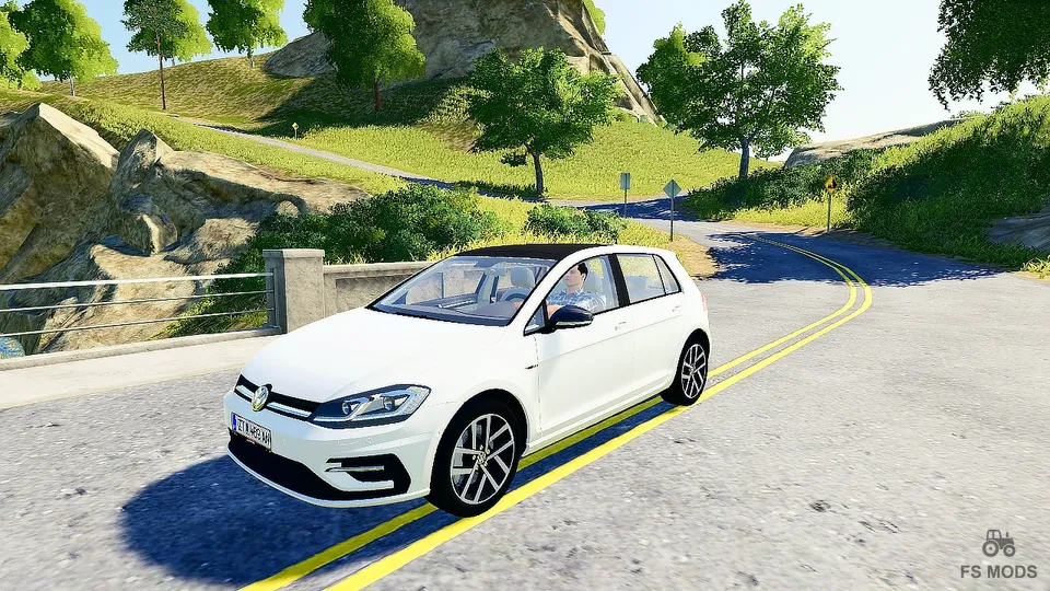 Автомобиль Volkswagen Golf R 2017 v 1.0