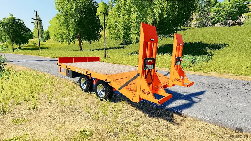 Прицеп низкорамник Obe 10T v 2.0