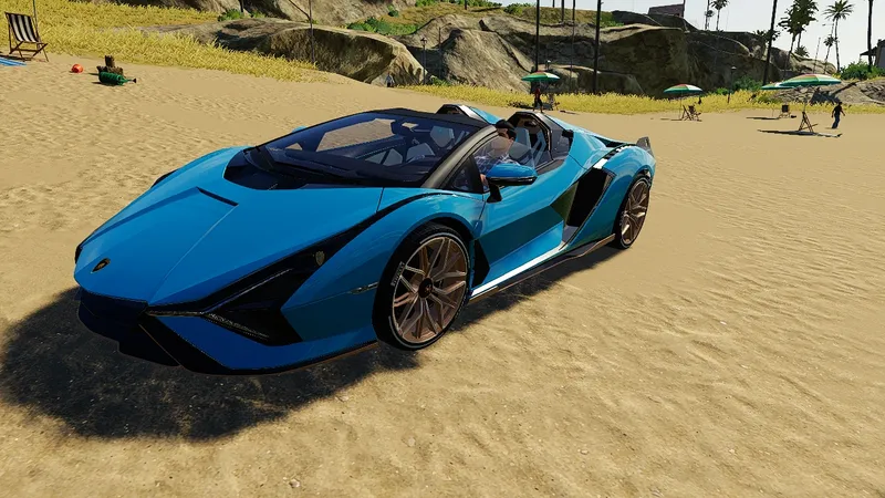 Автомобиль Lamborghini Sian Roadster v 1.0