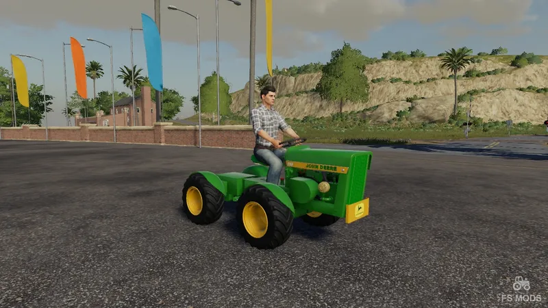 Трактор John Deere 110 с круглым крылом 4×4