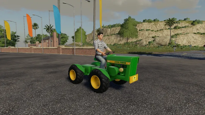 Трактор John Deere 110 с круглым крылом 4×4